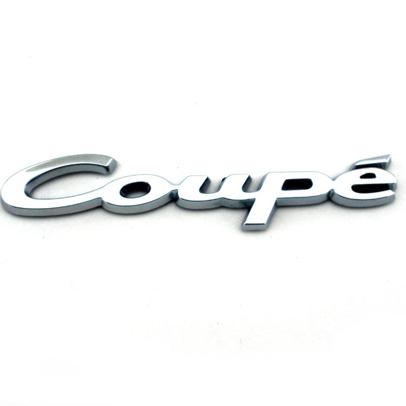 3D Auto Fender Tail Trunk Coupe Emblem Badge Decal Car Sticker