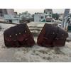 Genuine Brown Goat Leather Motorcycle COMBO Saddle Bag Tool Front Fork Swing Arm