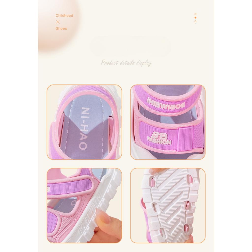 New Children's Sandals, Summer Home Anti Slip Soft Bottom Cartoon Baby Sandals for Girls and Boys In The Bathroom, Cool Mop