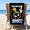 proof beach towel with a Marvin the Martian pattern - soft,absorbent,quick-drying,machine washable - perfect for swimming,camping,bathing