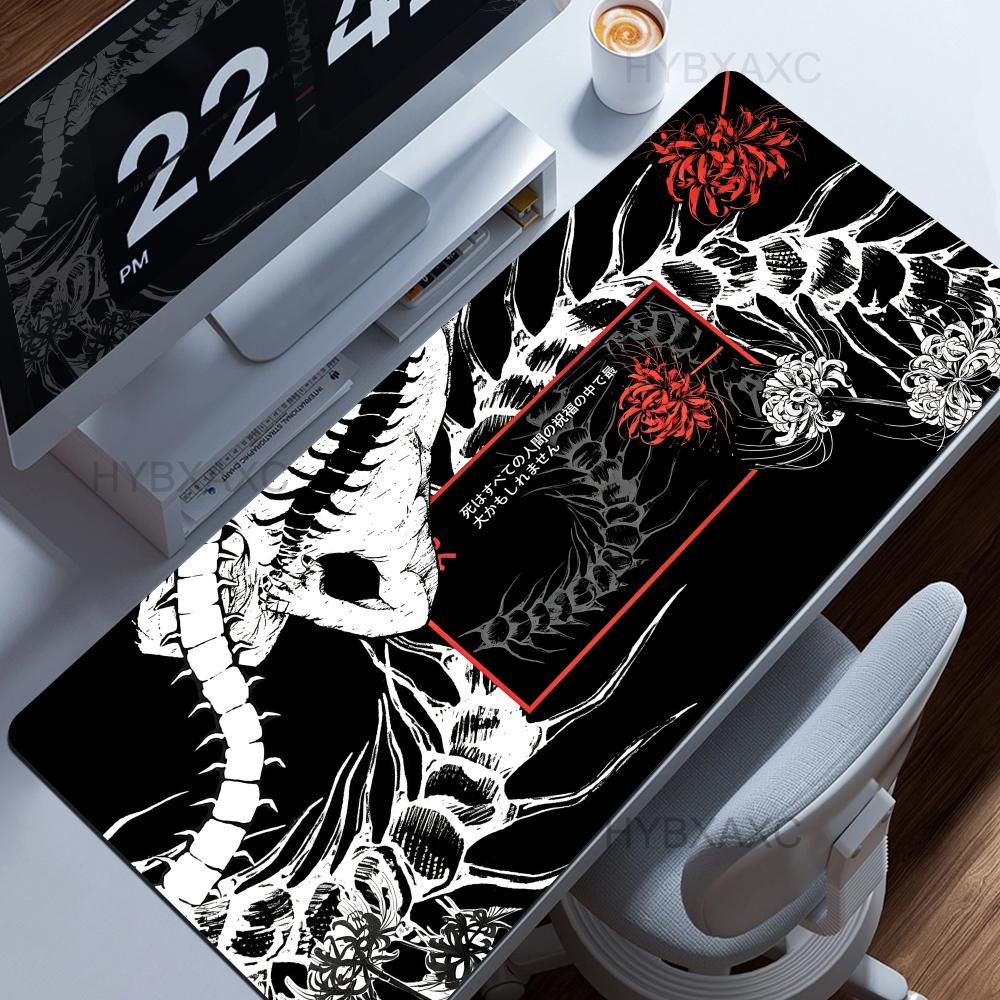 Hd Printing Gaming Black White Pattern Art Mouse Pad Nonslip Base Esports Keyboard Hybxaxc Anime Kawaii Overlock Xxl Desk Mat