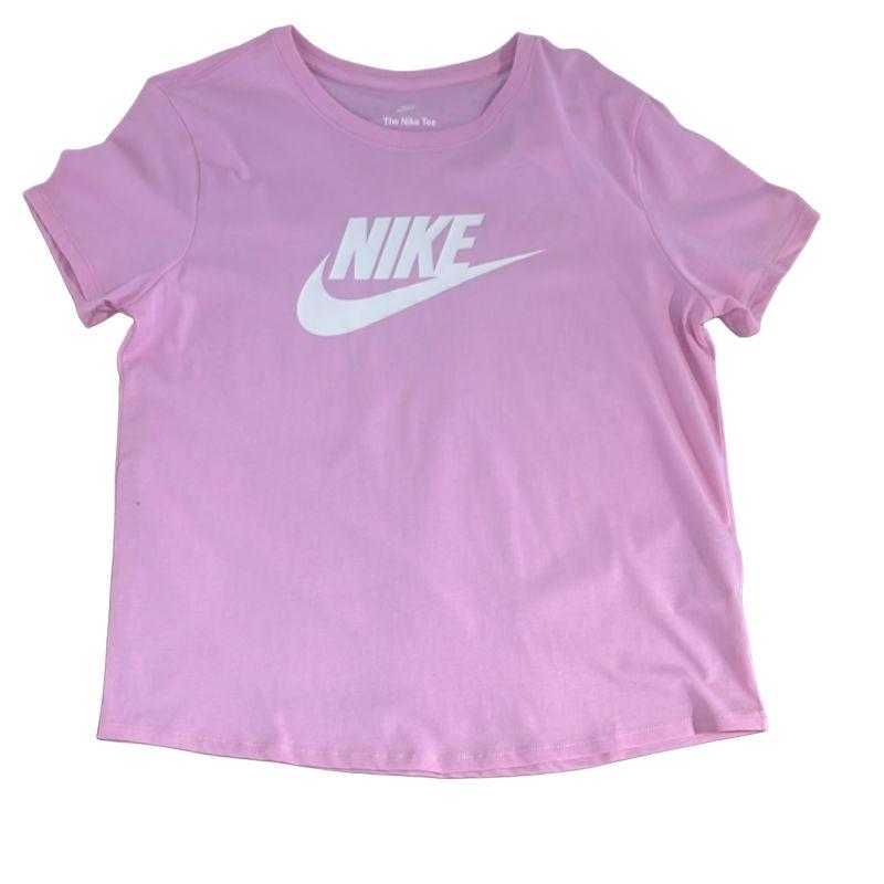 Nike Свитер с круглым вырезом хлопковый модный короткий рукав футболка женские топы DX7907-621