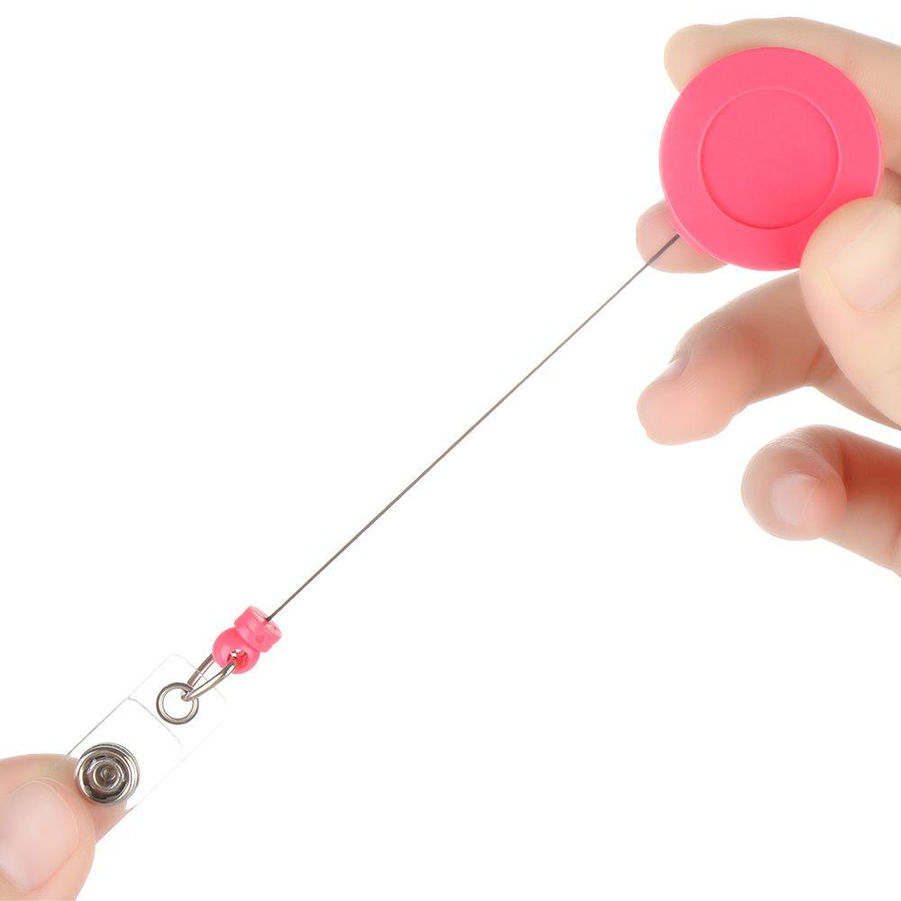 1pc High Quality Retractable Anti-Lost Clip Key Ring Lanyards Badge Holder Nurse ID Name Card