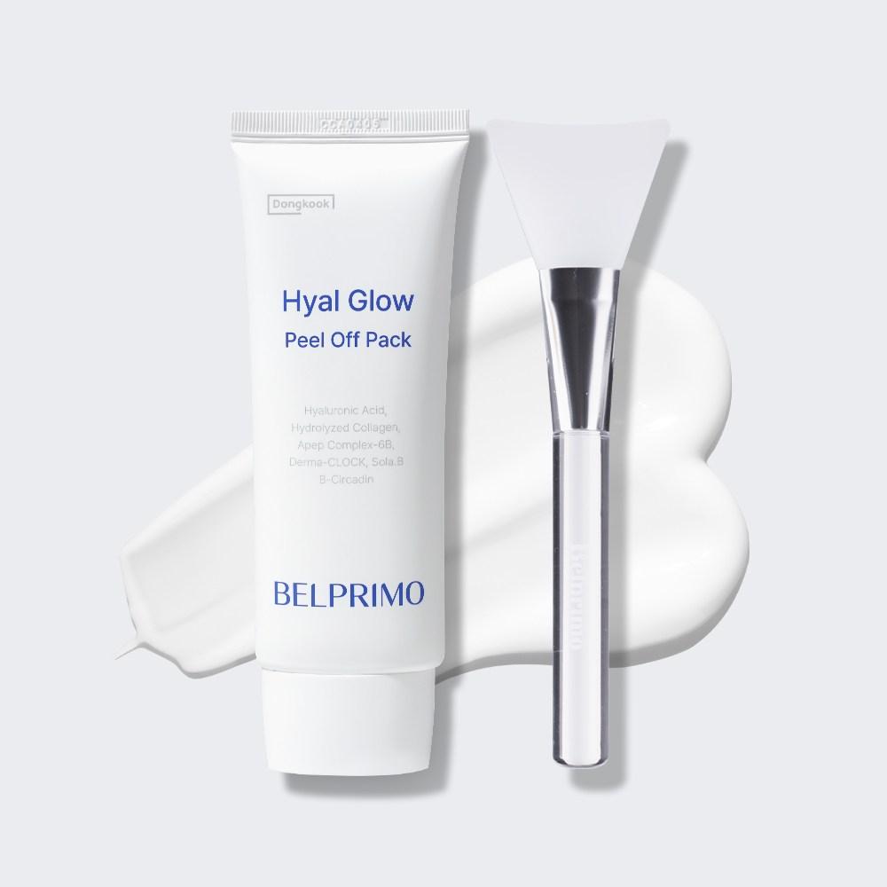 Dongguk Belprimo Peel-Off Pack Hyalglow Pore Pack (1 Brush Included), 3+1 Pack, 70g