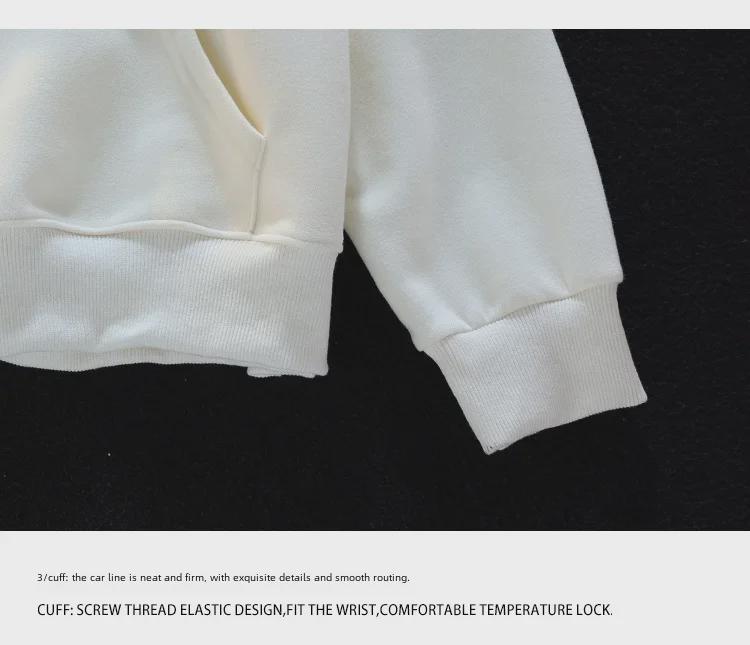 Женские толстовки с капюшоном на раннюю весну 2023 года: Тонкий, свободный, универсальный вышитый рисунок с изображением героев мультфильмов для весны и осени