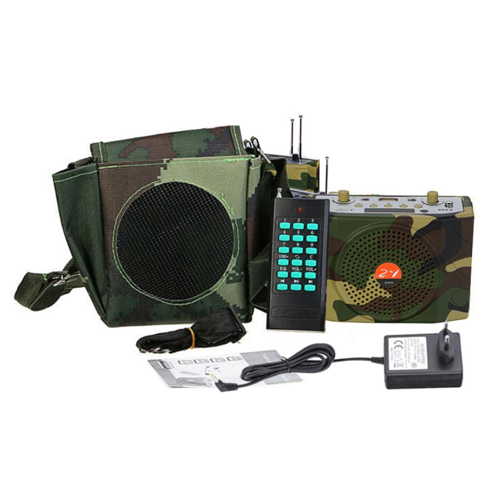 38 Вт динамики, звуковой плеер, электронный манок для птиц, многоцелевой усилитель, износостойкий комплект пульта дистанционного управления