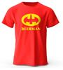 Beer print T-shirt men's and women's classic oversized fun print 3D print short-sleeved summer top