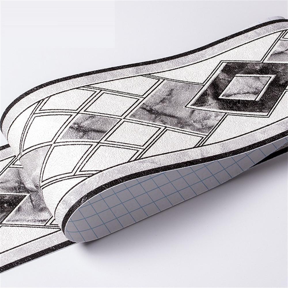 10СМ ПВХ Водонепроницаемая Линия Талии Дерево Мрамор Самоклеящаяся Плинтусная Линия Обои Декор Гостиной Виниловый Бордюр Наклейка для Угла Стены