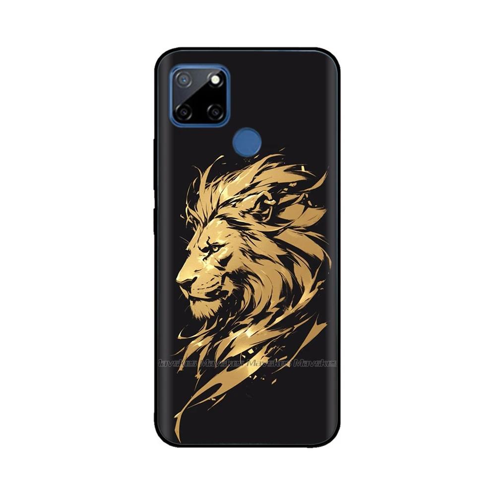 Чехол для Realme C12 C25 C25s Realme 7i Global Чехол Милый Мягкий Силикон ТПУ Задняя Крышка Realme7i RMX2193 Защитный Чехол Fundas