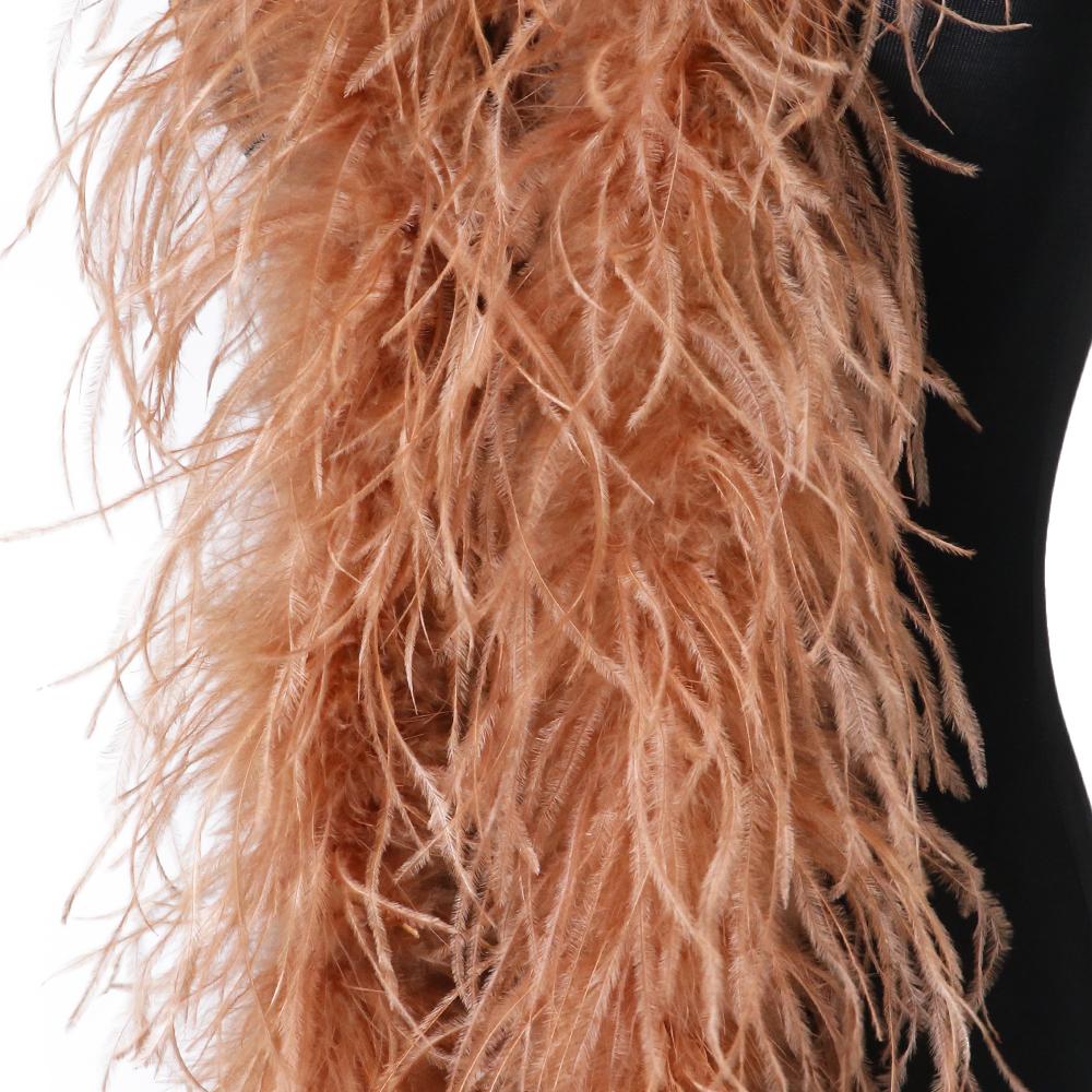 DIY 0,5 метра Толстая боа из страусиных перьев 2-20 слоев Лента Шитье Платье Шарф Шаль DIY Карнавал Свадебная вечеринка Одежда Декор юбки-перья