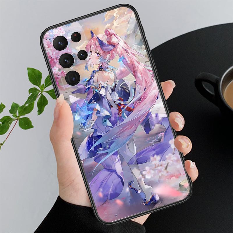 Чехол для телефона Genshin Impact Anime для Samsung A52S A21S A33 A23 A13 A14 A32 A52 A53 A54 A51 A71 M51