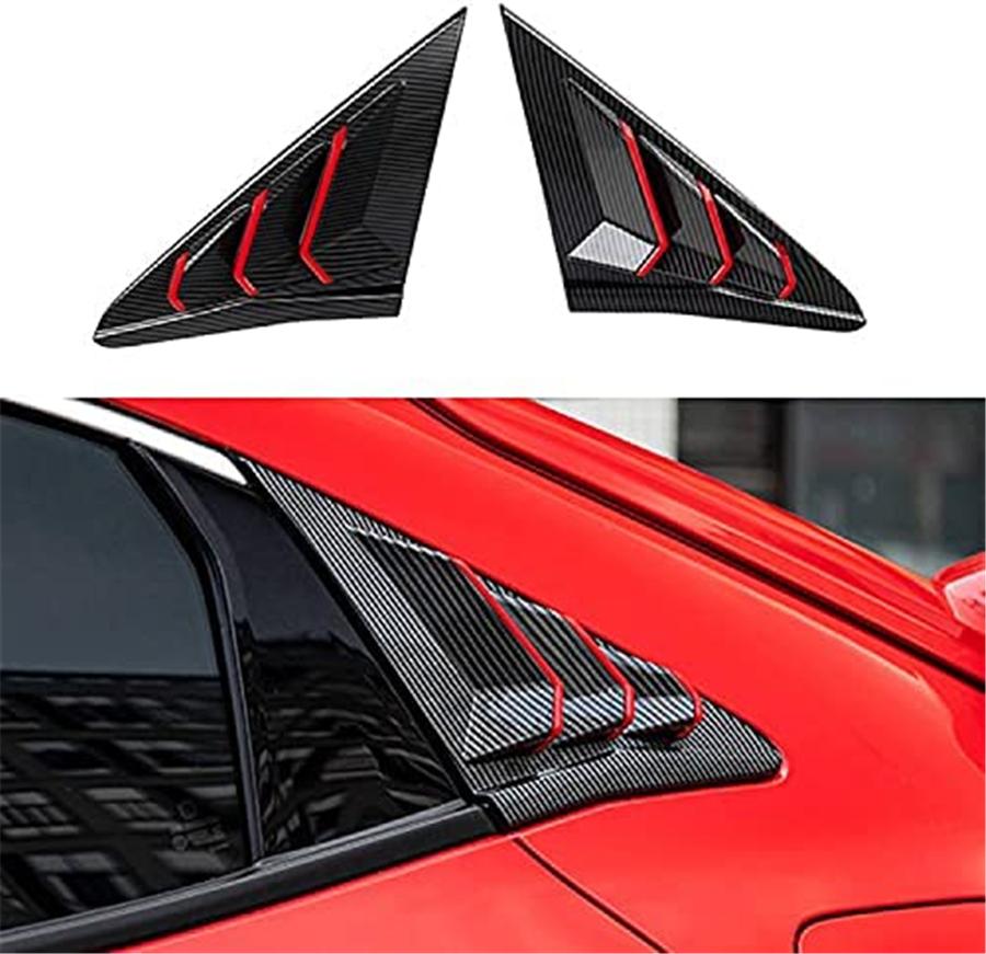 Боковая накладка на жалюзи вентиляционного окна для Honda Civic 2016-21 10-го поколения хэтчбек Type R