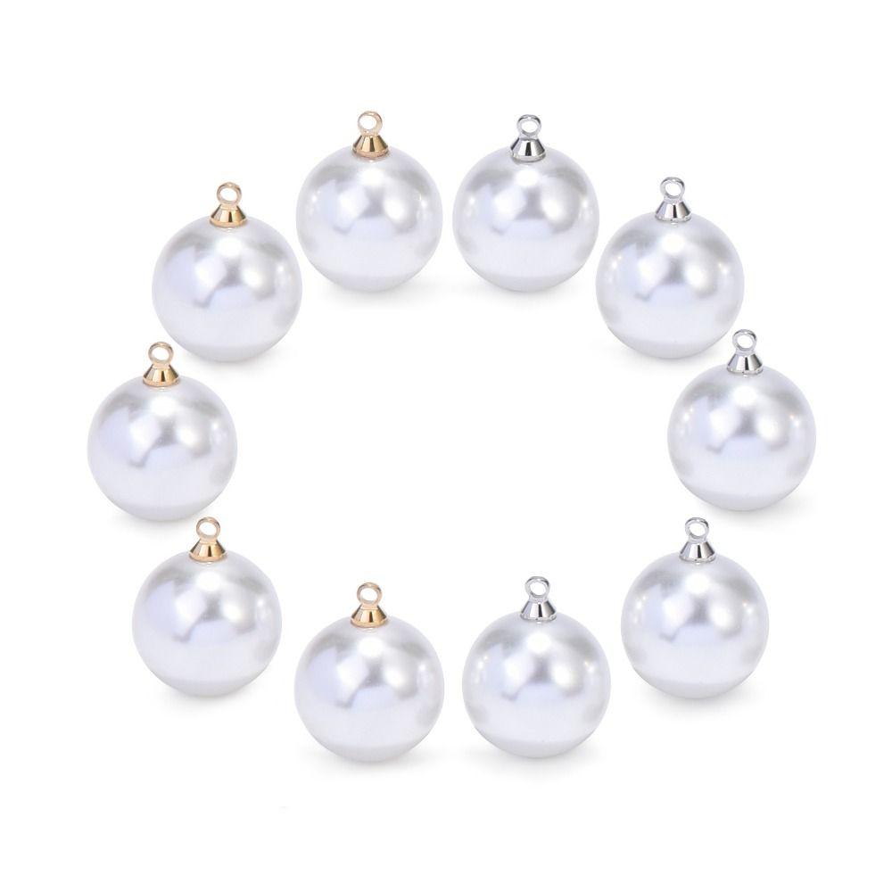 10PCS Clothes Decor Artificial Pearl ABS DIY Dangle Earrings Pendant Jewelry Imitation Pearl Men
