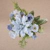 Plastic Artificial Dahlia Rose Flowers Realistic Fake Flowers  Living Room Decor