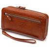 Stylish Men's Clutch Bag Made of Genuine Leather KARYA 21947 Brown