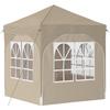 Pop up Party Tent 192 x 192 x 245 cm Cream