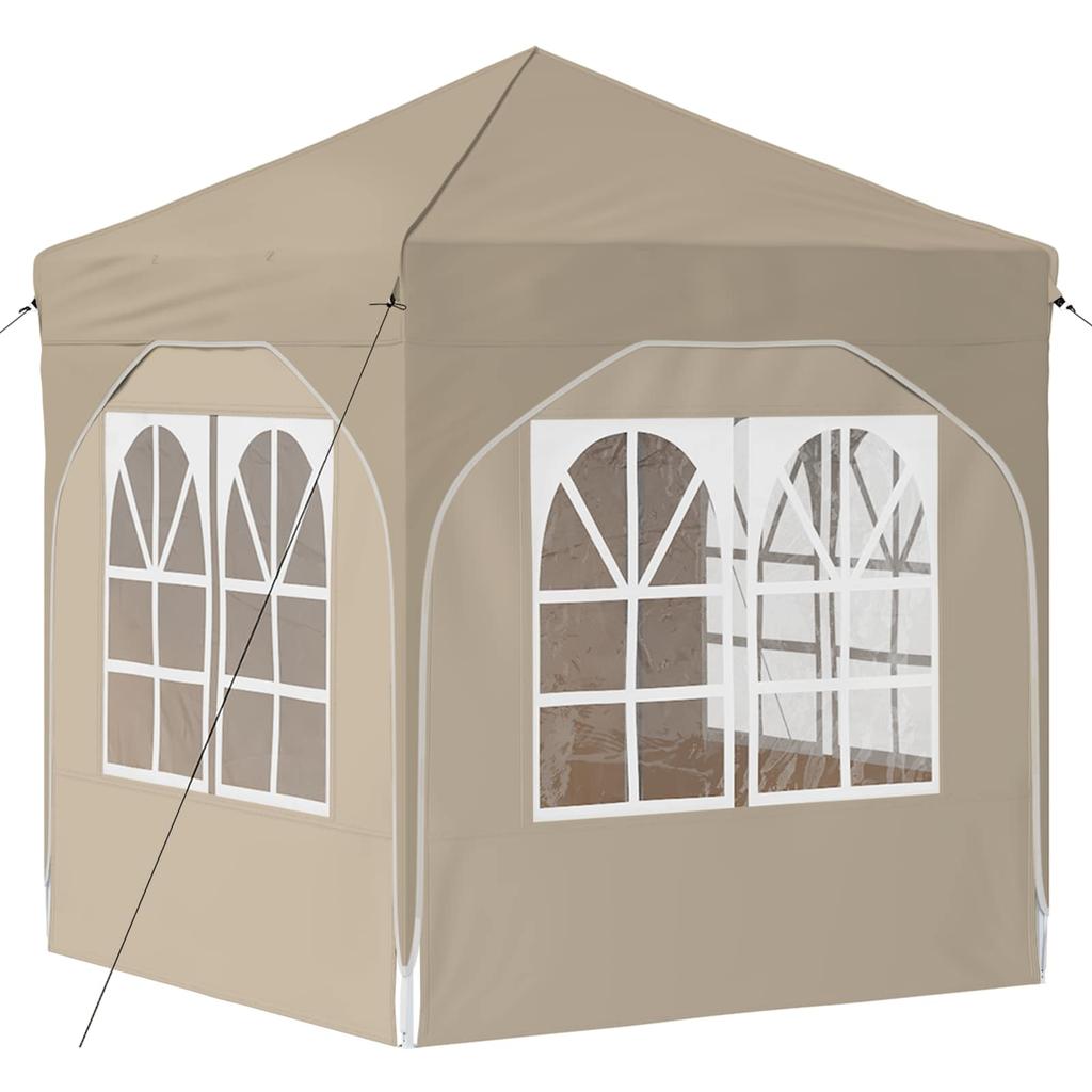 Pop up Party Tent 192 x 192 x 245 cm Cream