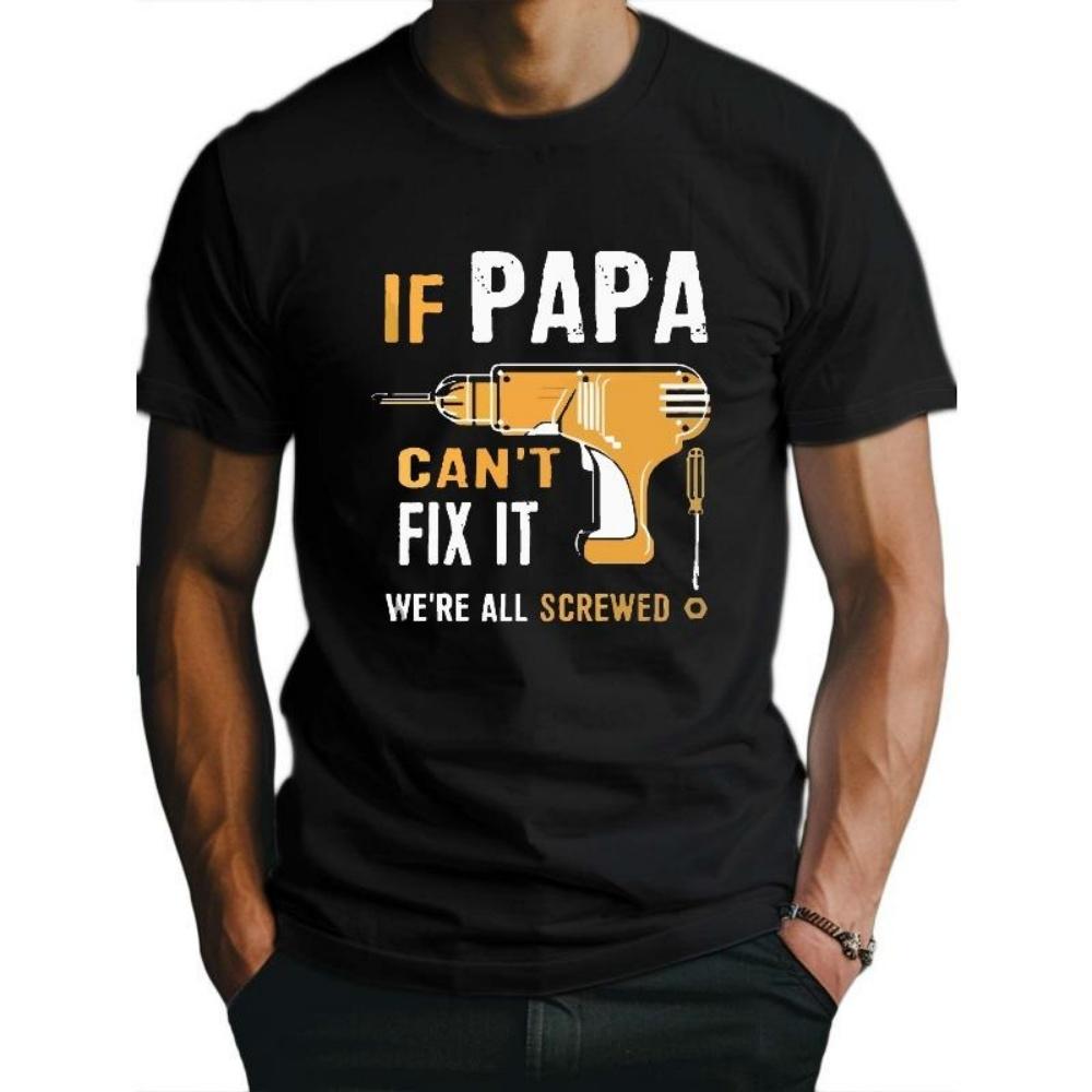 Европейские размеры Мужская футболка Papa, Отводящая влагу и Свобода движений