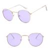 Круглые линзы Ocean, модные унисекс, винтажные солнцезащитные очки для мужчин и женщин, солнцезащитные очки в металлической оправе UV400