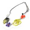 [I5320] - Дизайнерское колье Vahiné фиолетово-желто-оранжевого цвета