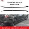 2024+ Модификация боковых юбок Tesla Model 3 Performance, Глянцевый черный