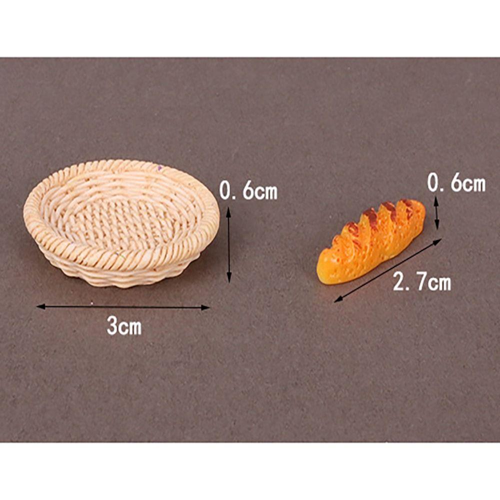 Красочные миниатюрные хлебные реалистичные аксессуары для декора кукольного дома для 1 человека:6/1:12 кукол