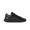 (w) Leather Trainers Sneakers Black