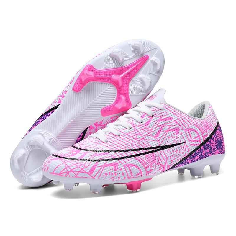 Low top football shoes boys and girls long nail sneakers soccer