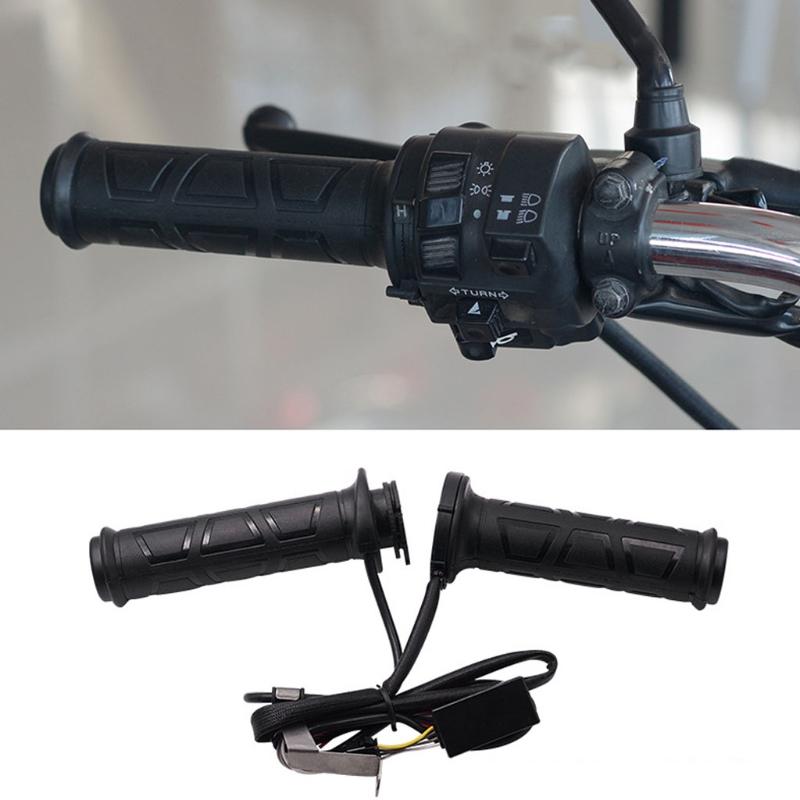 1 комплект зимних электрических подогреваемых ковриков для мотоцикла 22 мм для руля электрического велосипеда, более теплые износостойкие нагревательные коврики