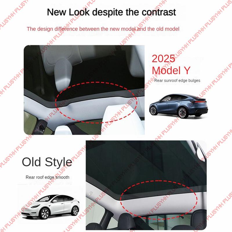 Juniper Sunshades Model Y 2025 for Tesla Ice Cloth Buckle Sun Pare Glass Shade Front Rear Skylight Heat Insulation Accessories
