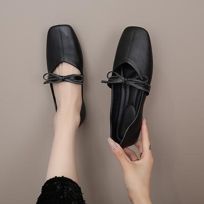 Модные туфли Мэри Джейн, женские повседневные туфли на плоской подошве, удобные мягкие туфли-лодочки, лоферы, балетки с круглым носком, балетки на плоской подошве, женские туфли без застежек