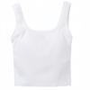 Solid color opaque sling vest, women's summer with chest pad, white inner cover, pure desire to base a beautiful back, sweet top with open back.