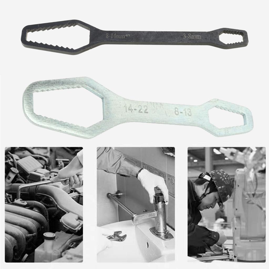 Многофункциональный универсальный гаечный ключ для гайки 317 мм, инструмент для домашнего ремонта, сборки мебели, обслуживания автомобилей и DIY-проектов