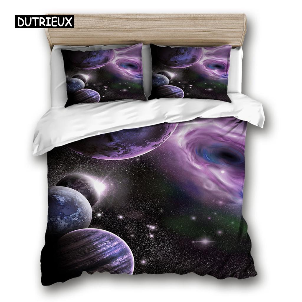 Комплект постельного белья Space star 3d Galaxy Single double Twin/Queen 2pcs/3pcs комплекты постельного белья Universe Outer Space Themed