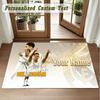 Crystal Velvet Square Rug Custom NameJude Bellingham Pattern Non Slip Home Floor Decor Rug