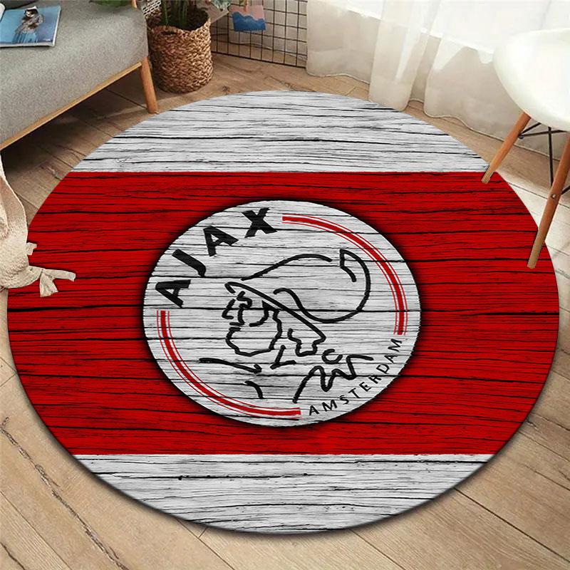 AFC Ajax Round Area Rug,Carpet Rug for Living Room Bedroom Sofa Playroom Decor,Non-slip Floor Mat