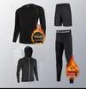 Men's Winter Quick-Dry Thermal Fitness Suit: Long-Sleeve Running & Training Underwear