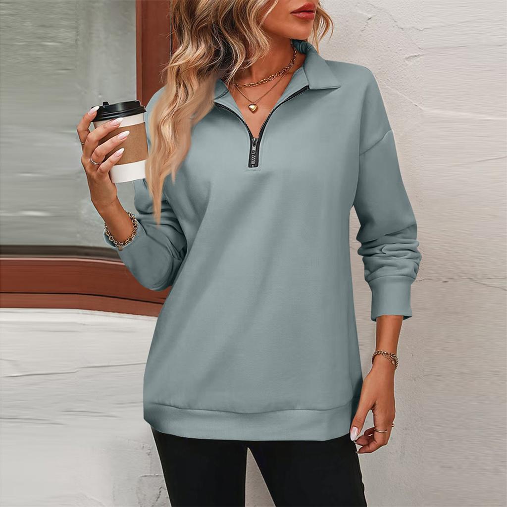 Women Tops Long Sleeve R-Neck Shirts Fall Fashion Casual Business Tunic Blouses