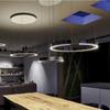 Ring  Round LED Chandelier C-shaped Lighting Adjustable Home Lighting Suitable for Living Room Cafe Restaurant Indoor