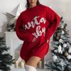 Women's Autumn/Winter Fashion Christmas Sweater Round Neck Long Seeve Sweater