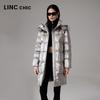 Jinyujie Women's Mid-length Loose Fit Puffer Down Jacket