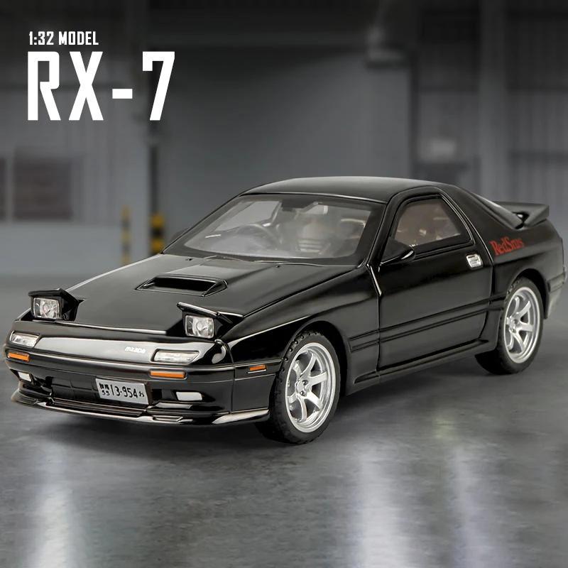 1:32 Mazda MX-5 RX-7 Металлический Литой Модель Автомобиля Игрушечный Автомобиль Транспортные Средства Звук и Свет Для Детей Мальчиков Игрушки Подарки
