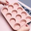 Chocolate Mold Food Grade Bakeware Silicone Useful Multi-purpose 12 Grids Muffin Cake Baking Mould Cooking Accessories