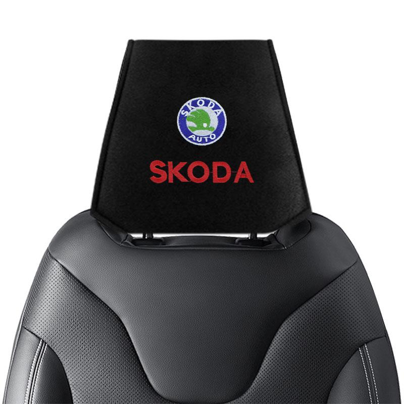Подушка-подголовник на спинку сиденья автомобиля, пылезащитный чехол для Skoda Octavia 1 2 3 A4 A5 MK2 Fabia Kamiq Kapoq Kodiaq Rapid SCALA