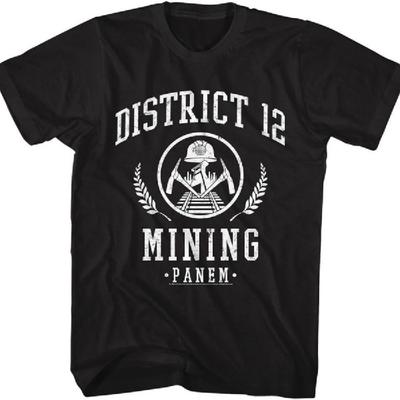 Голодные игры - Мужская футболка с коротким рукавом D12 Mining