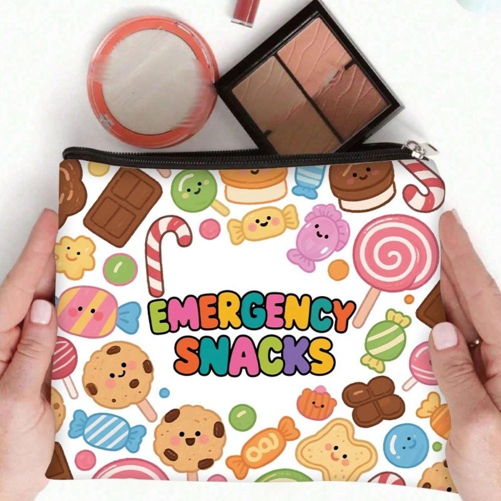 Zipper Closure Cosmetic Bag Print Pattern Makeups Organizer New Cable Organizer Bag for Office
