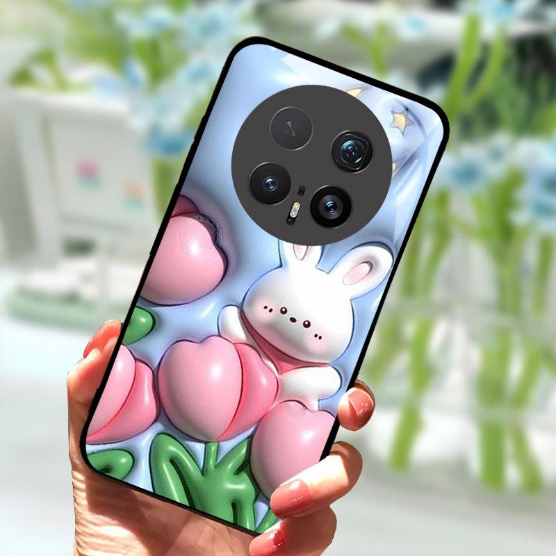 Чехол для Honor Magic 8 Pro 7 7Pro 6 Lite 5G Роскошная задняя крышка из закаленного стекла для Magic7 6Pro Стильный бампер-чехол Magic8Pro Capa