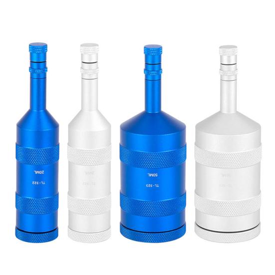 20/50ML Bicycle Portable Oil Container Heavy Duty Aluminum Alloy M5/M7 Dual Connectors Road Mountain Bike Hydraulic Disc Brake Bleed