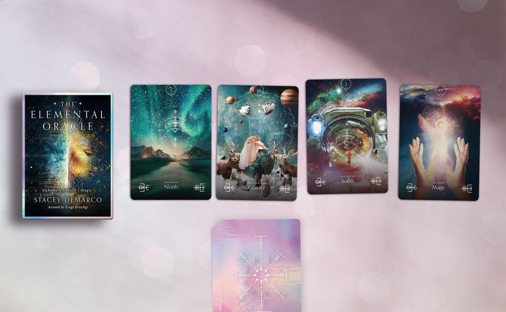 Карты Оракула Элементальный Оракул Японское издание Аффирмации Гадание с японской инструкцией I.I.J