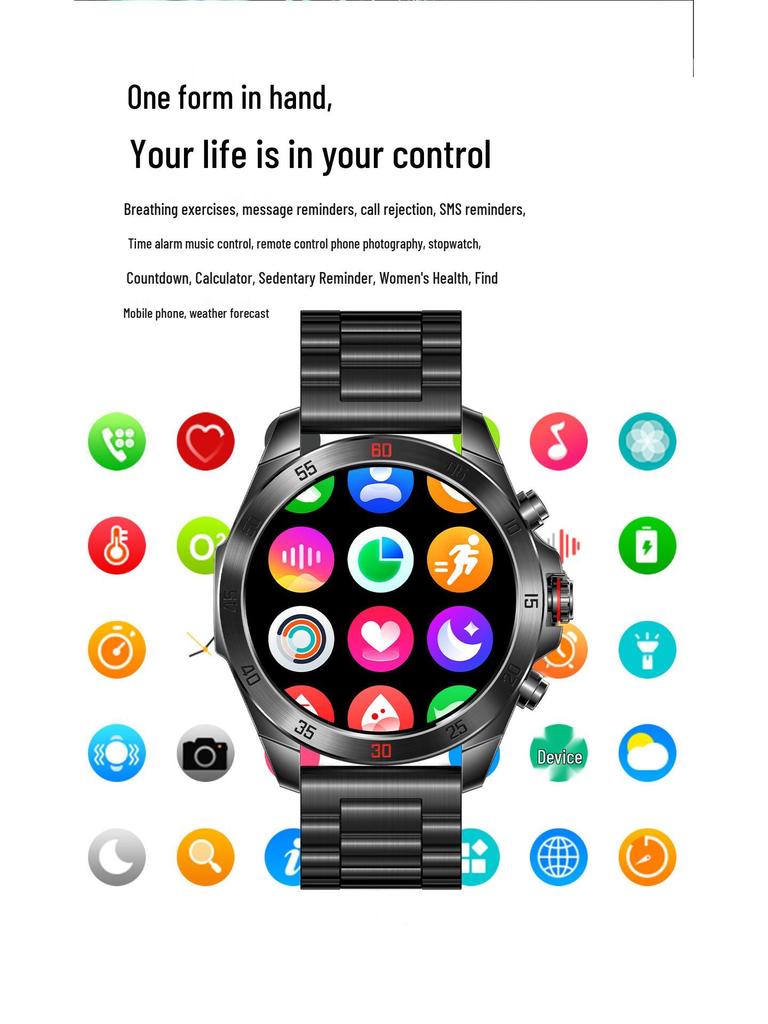 NX1 Pro Bluetooth Heart Rate Monitor with AMOLED Screen & Multiple Sports Modes